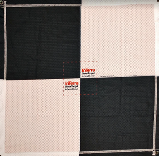 White/black cloth target